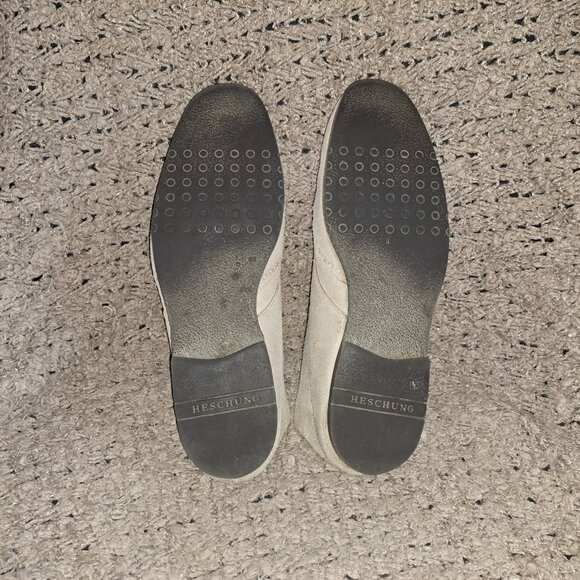 HESCHUNG-Beige Suede Brogue Lace Up Loafers-Size 7.5 UK/9 US-Very Good - Picture 8 of 8